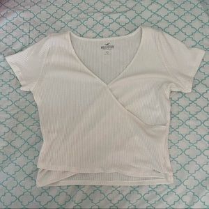 White Hollister Criss-Cross Top